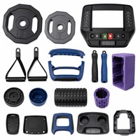 Molde de inyección de plástico OEM ODM para consola de cinta de correr, soporte de placa de peso, carcasa de rodillo, ABS, PP, PE, TPE, caucho