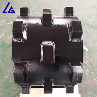 15 ila 30 Tonluk Ekskavatörler İçin Ağır Hizmet Tipi Kompaktör Tekerleği Üç Pedli Silindir Tekerleği Kanal Kompaktörü CE Garantili