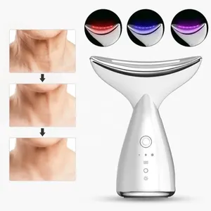 New Beauty 2024 Electric Rf Neck Face Lifting Device Ems Skin Handheld Anti-aging Neck Wrinkle Removal Tightening Beauty Device