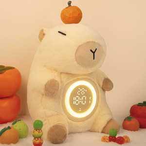 Luz de noche recargable <span class=keywords><strong>Kabi</strong></span> Bala, reloj despertador de oso de peluche, lámpara de noche, ambiente creativo para dormitorio, regalo para Cumpleaños de Niños - Product Image 4