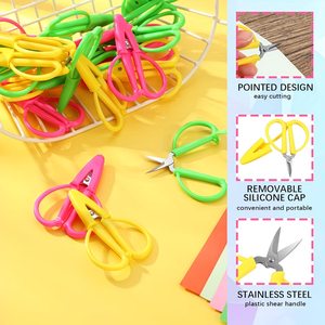 20 Mini Tijeras <span class=keywords><strong>de</strong></span> Costura <span class=keywords><strong>de</strong></span> Colores Sólidos, Tijeras <span class=keywords><strong>de</strong></span> Bordado Portátiles, Protectoras, Seguras y Afiladas para <span class=keywords><strong>Punto</strong></span> <span class=keywords><strong>de</strong></span> <span class=keywords><strong>Cruz</strong></span> y Manualidades con Aguja - Product Image 3