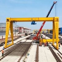 Pont roulant monopoutre de type MH 5t-20t avec palan électrique monté sur rail pour cour extérieure