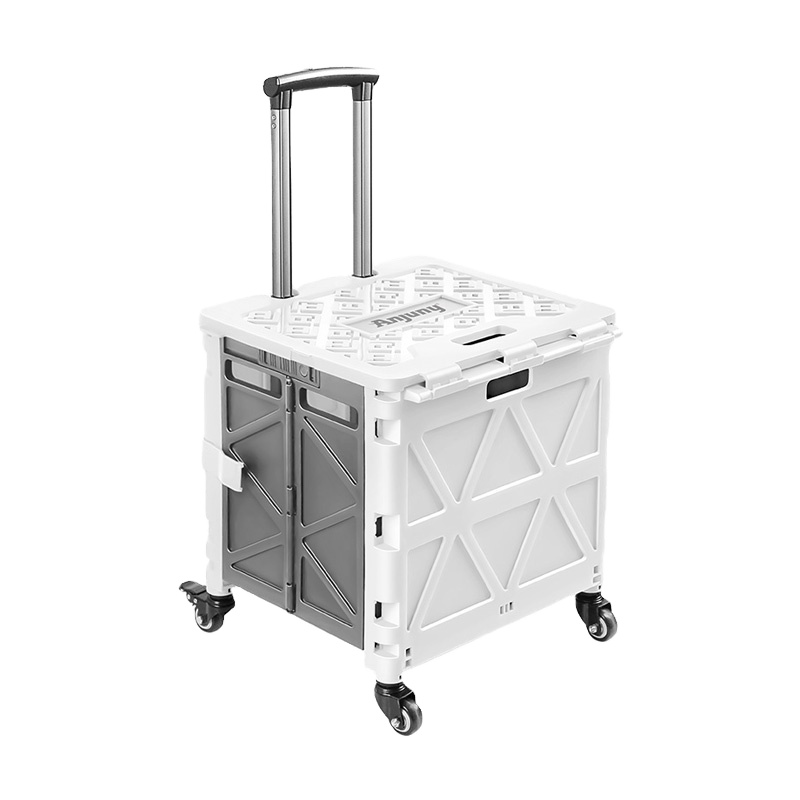 Anjuny пластиковые складные тележки с регулируемой ручкой для супермаркетов