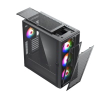 Vente chaude Logo Personnalisé E-ATX Mid Tower Gaming Computer Case Hd Usb3.0 Atx Game Case 360 Refroidi à l'eau