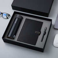 Bouteille d'eau isolée pour la visite des clients Ensemble de cahiers d'affaires A5 de qualité supérieure avec logo personnalisé Cahier en cuir avec couverture en tissu