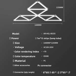 Luz LED RGB Hexagonal, Colorida, con Control de <span class=keywords><strong>Ritmo</strong></span>, Iluminación Ambiental de Fondo, IP20, Luz para <span class=keywords><strong>Garaje</strong></span> - Product Image 5
