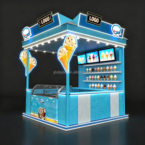 Kiosque moderne personnalisé pour centre commercial, comptoir de bar pour café, présentoir pour centre commercial, kiosque pour magasin de crème glacée, conception de kiosque pour crème glacée, kiosque sur mesure - Product Image 1