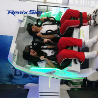 Renixsim Coin Operate Roller Coaster Simulator 2 joueurs 360 degrés chaises volantes 9d Vr simulateur de cinéma parc de divertissement