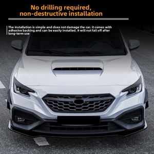 Cubiertas para Faros Delanteros en Negro Brillante para <span class=keywords><strong>Subaru</strong></span> WRX VB 2022+, Molduras de Fibra de Carbono ABS para Modificación de Faros - Product Image 3