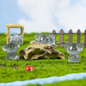 KI huacui Adornos de Jardín de <span class=keywords><strong>Koala</strong></span> Luminosos y Lindos, de Resina Transparente, Estilo Dibujos Animados, DIY - Product Image 3