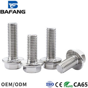 Fournisseur direct d'usine, boulons à bride hexagonale en acier inoxydable, filetage métrique simple - Product Image 2
