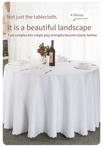 Nappe <span class=keywords><strong>de</strong></span> <span class=keywords><strong>table</strong></span> à manger blanche <span class=keywords><strong>de</strong></span> qualité supérieure <span class=keywords><strong>de</strong></span> 132 pouces Couverture <span class=keywords><strong>de</strong></span> <span class=keywords><strong>table</strong></span> élégante <span class=keywords><strong>pour</strong></span> la salle à manger - Product Image 3