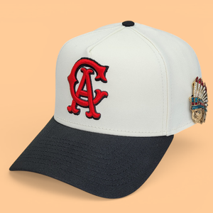 Casquette de baseball homme 5 panneaux A-Frame, couronne moyenne, bicolore, 100% polyester, avec logo brodé 3D noir, faible quantité minimale de commande - Product Image 1