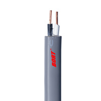 Kabel Tembaga Padat Pipih 3 Inti 2.0mm 600V Standar PSE VVF (Hitam Putih Merah) untuk Pengkabelan Interior Daya Tinggi