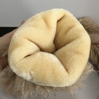 Bottes hautes en fausse fourrure mongole pour femmes, taille plus, personnalisables, en peau de mouton, pour l'hiver et la neige