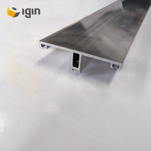 Perfil de aluminio Igin de 100x27.7mm, marco oculto para decoración de muros cortina - Product Image 1