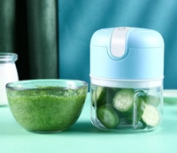 Elektrische Knoflookhakselaar-Mini Draagbare Groentehakselmenger Tot Groente, Draadloze Keukenmachine Voor Gember Chili Fruit
