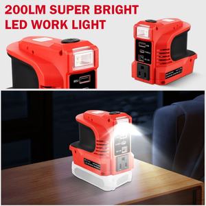 Nuevo Inversor Convertidor, Salida de 180W, Compatible con Baterías de Litio para Herramientas Eléctricas Makita y <span class=keywords><strong>DeWalt</strong></span> de 18V-21V, Salida DC/USB/AC - Product Image 5