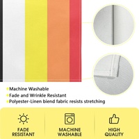 Chemin de table personnalisé arc-en-ciel gay avec motif lithosexuel, idéal pour la décoration d'événements et l'aménagement de tables de banquet et de cuisine