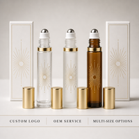Flacons de parfum vides personnalisés, vaporisateur de voyage avec capuchon doré, mini flacon atomiseur rechargeable, boîte de présentation en gros, 480 pièces