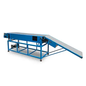 Hot Selling Belt Telescopic Conveyor System Suit For Warehouse Logistics Loading And Unloading