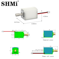SHMi SM0841 Kunci Elektronik Pintar Tanpa Kunci yang Tahan Lama DC 12V Sidik Jari Kata Sandi Kunci Elektromagnetik Mini Berlapis Ni Aktif dengan Daya Listrik