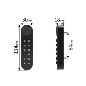 Serrure de meuble intelligente Qidots F035 sans clé avec clavier à boutons en alliage de zinc, multifonction <span class=keywords><strong>pour</strong></span> hôtels et chambres - Product Image 6