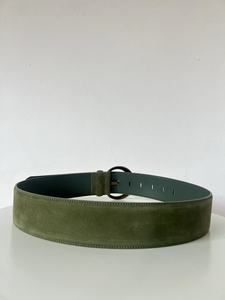 Minimaliste haut de gamme ceinture daim velours cuir modèle de base classique mode large ceinture personnalisé conception modèle peau de vache - Product Image 2