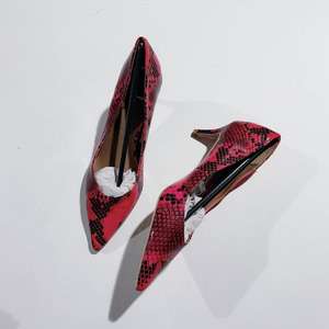 Zapatos de Tacón Alto con Punta en Pico y Diseño a Cuadros para Mujer, Transpirables, de Charol, Elegantes, Cómodos y a la Moda - Product Image 3