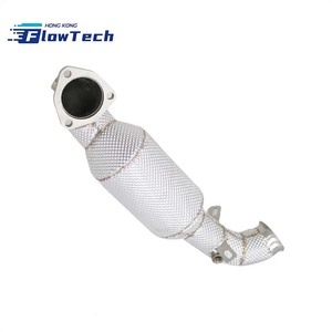 Downpipe à haut débit avec bouclier thermique pour MINI Cooper S F56 B48 2.0T – SS304 1,5 mm soudé TIG - Product Image 3
