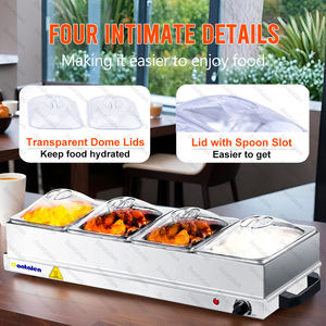 Buffet di fascia alta scaldabagno cibo elettrico scaldabagno contenitore scaldabagno Set multiuso cibo riscaldatore vassoio di visualizzazione <span class=keywords><strong>per</strong></span> il Catering - Product Image 4