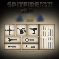Véhicules de combat de l'armée de l'Air pour enfants, figurines de soldats à construire, avion de chasse Spitfire, jouets éducatifs en plastique à monter soi-même