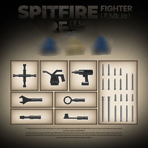 Véhicules de combat de la Seconde Guerre mondiale de l'Aviation militaire, figurines de soldats à construire, avion de chasse <span class=keywords><strong>Spitfire</strong></span>, jouets éducatifs en plastique à monter soi-même pour enfants - Product Image 6