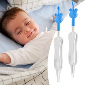Limpiador de orejas y nariz de silicona para bebé 3 en 1, pinzas de limpieza, recogedor doble de cerumen y eliminación de mocos, herramienta segura y fácil para bebés - Product Image 1