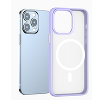 Haute qualité accepter personnalisé détachable TPU PC 2-en-1 laser magnétique simple étui de téléphone étui de protection multicolore pour iPhone