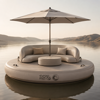 Plateforme flottante gonflable stable et résistante au vent pour les grands espaces ouverts en mer et en lac, pour les loisirs en plein air