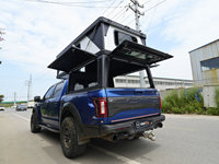 Huntoo Tienda de Campaña Pop-Up para Remolque de Viaje, Camper de Aluminio para Camioneta, Cubierta Superior para GMC Sierra 1500 Silverado