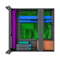 Sohoo-4U Mid Tower ATX Rackmount Server Chassis DIY PC Case Kompatibel Pendingin Air Tinggi Stok Tersedia