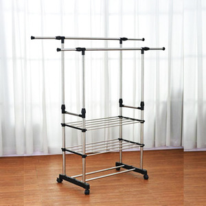 Qianqida — <span class=keywords><strong>cintre</strong></span> pliable Portable en acier inoxydable, pour magasin, séchage des tissus - Product Image 6