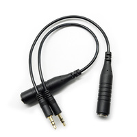 Câble d'extension audio Jack 3,5 mm vers 6,35 mm, connecteur AUX TRS deux canaux, gaine PVC, mâle-femelle, stéréo, pour voiture, paire torsadée