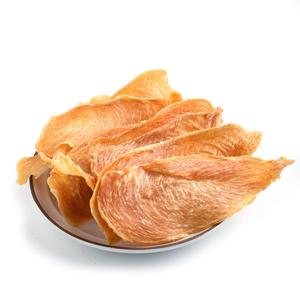 100% натуральный органический сухой корм для домашних животных с высоким содержанием белка куриная грудка большой тонкий ломтик сублимированного сушеного лакомства премиум-класса кожа пальто для собак - Product Image 2