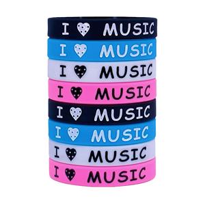 Pulsera de Silicona con Diseño Musical de 202 mm, Impermeable, Decorativa, Estilo Deportivo, Unisex - Product Image 4