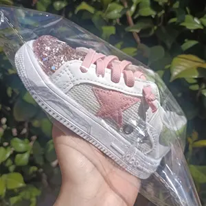 RTS di alta qualità vendita calda bambino bambini carino stella glitter scarpe casual