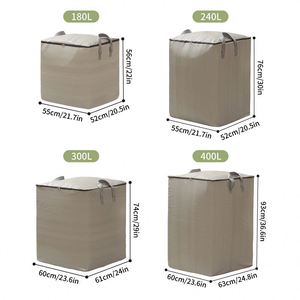 Bolsa de Mudanza de Gran Capacidad, Bolsa de Almacenamiento Resistente de PE Grueso para Ropa, Edredones y Mantas, con Asas de Transporte - Product Image 3
