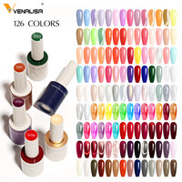 VENALISA Nouveau Vernis à Ongles Gel UV 10ml Sans TPO Sans HEMA Esmaltes 126 Couleurs Base/Top Mat/Pailleté/Œil de Chat Gel Soak Off