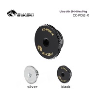Bykski CC-PD2-X Bouchon de débit ultra-fin 2MM à serrage manuel, hexagonal interne, pièces premium G1/4' pour refroidissement liquide