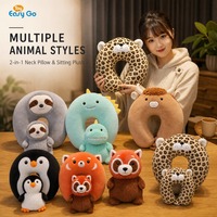 Peluche 2-en-1 : Oreiller de voyage multifonctionnel pour les déplacements professionnels et les voyages