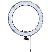 Anneau lumineux LED dimmable de 18 pouces/48 cm, 55 W, 5500 K, avec trépied pour appareil photo, smartphone