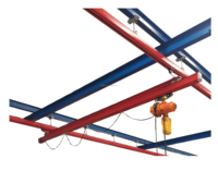 Grue légère KBK pour ligne de traitement du verre, levage de composants, système de rail aérien en aluminium, manutention de matériaux, charge légère