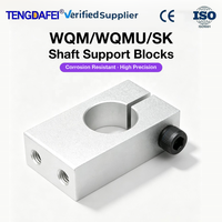 Support de tige en aluminium de type T à fixation inférieure pour routeur CNC, imprimante 3D, graveur laser, kit de mouvement linéaire DIY
